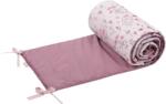 Sensillo Apărătoare pentru pat Sensillo - Flori roz, cu două fețe, 180 x 30 cm (SILLO-223049)