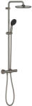 GROHE Vitalio Start Shower System set de duș perete cu termostat cu duș de ploaie Brushed Hard Graphite 26677AL1 (26677AL1)