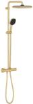 GROHE Vitalio Comfort set de duș perete cu termostat cu duș de ploaie Brushed Cool Sunrise 26696GN1 (26696GN1)
