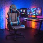 Bewello BMD1124BL TitanForce fekete - kék gamer szék párnával (BMD1124BL)