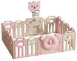 Feelkids Gard pentru bebeluși Feelkids - Ursuleț roz, cu coș de baschet, 123 x 163 cm (FQ-WL-QD085-P)