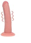 RealRock Vibrator Realist 10 Moduri Vibratii, Silicon Lichid Dubla Densitate, USB, Natural, 17 cm Vibrator