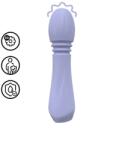Loveline Vibrator Flexible Mini Wand, 10 Moduri Vibratii, Silicon, USB, Mov, 13.5 cm Vibrator