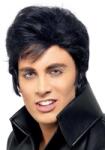 Smiffys Elvis Jelmezparókа Fekete Halloween Parókа Felnőtt Jelmez Kiegészítő