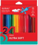 Herlitz Creioane colorate Herlitz Ultrasoft, 24 culori, triunghiulare (9498380)