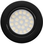 UltraLux Cabinet LED bútorba építhető spotlámpa (220 Volt) természetes fehér, 4 Watt - fekete (LML220442BL)