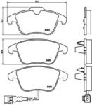 BREMBO fékbetét készlet P85 112X