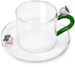Ichendorf Milano ceașcă cu farfurioară din sticlă borosilicată Fruits and Flowers 300 ml 99KK-FIUZUE_MLC (9352196)