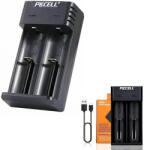 PKCELL USB akkumulátor töltő 2x Li-Ion 3, 7V (PK-8221)