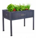 Greenspot Magasított ágyás, herbárium erkélyre, teraszra Greenspot- antracit 110x55 (007)