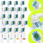 TECHLO 20x Fogkefefejek Oral-B 360 White Fehér (OralB_360white_20)