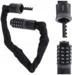 KIK Security kerékpárzár kóddal 60cm, fekete (920851)