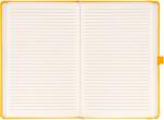 Presco Klasszikus notesz Vivella borítással Yellow, vonalas, 13x21cm, Presco - papirx