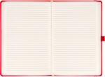 Presco Klasszikus notesz Taggia borítással Red, vonalas, 13x21cm, Presco - papirx