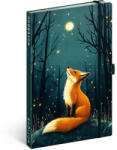 Presco Keménytáblás notesz krémszínű lapokkal, vonalas, leszorító gumiszalaggal Fox 130x210mm, Presco - papirx