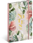 Presco Keménytáblás notesz krémszínű lapokkal, vonalas, leszorító gumiszalaggal Lilium 130x210mm, Presco - papirx