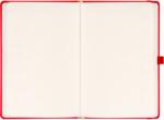 Presco Klasszikus notesz Taggia borítással Red, pontozott, 13x21cm, Presco - papirx