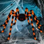  Halloween Dekoráció Nagy Pók Pókhálóval Kerti Ijesztő 125CM (8581746296732)