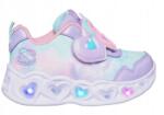 Skechers Gyerek tépőzáras világító cipő Skechers 302693N-LVLP r. 21.5
