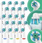 TECHLO 20x Oral-B fogkefefejek Twist Action Pro Fehér (OralB_Twist_action_20)