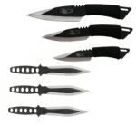Depox Set 3 cutite de aruncat DEPOX®, 22.5 cm si 3 cutite de aruncat, 24.5 cm , husa inclusa (2488)