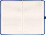 PRESCO Klasszikus notesz Taggia borítással Dark blue, vonalas, 13x21cm, Presco (71084)