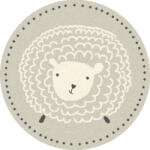  ISFAHAN-M SHEEP szürke kerek szőnyeg, 133 cm
