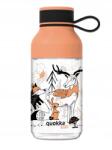 QUOKKA Ice Kids műanyag kulacs pánttal Erdőben 430 ml (QUO100084)