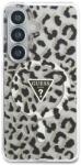 GUESS Husa Guess IML Leopard Print Triangle cu MagSafe compatibila cu Samsung Galaxy S26, Negru (3666339613884)