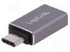 LogiLink Cablu USB A soclu, USB C mufa, USB 2.0, USB 3.0, lungime Lungime cablu, Culoare izolaţie, LOGILINK - AU0042