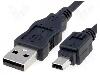 Goobay Cablu USB A mufa, USB B mini mufa, USB 2.0, lungime 1.8m, negru, Goobay - 50767