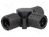 Hellermanntyton Conector de tip T, poliamida, HELLERMANNTYTON - 166-24800