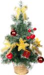 MagicHome Bradut decorativ de Craciun MagicHome, rosu-auriu, 40 cm (8092051)