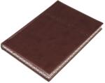 REALSYSTEM Agendă REALSYSTEM Business B/5, cu pagini galbene zilnice, marginile imprimate cu un motiv grafic personalizat, culoare bronz, 2027 (5624-09)