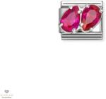 NOMINATION "Dupla pink könnycsepp" charm - 330329-11