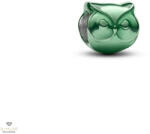 Pandora mini zöld Bagoly charm - 794900C01