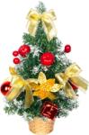 MagicHome Bradut decorativ de Craciun MagicHome, auriu-rosu, 30 cm (8092050)