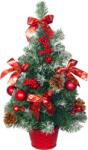 MagicHome Bradut decorativ de Craciun MagicHome, nins, impodobit, rosu, 50 cm (8092047)