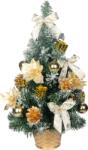 MagicHome Bradut decorativ de Craciun MagicHome, auriu, impodobit, 50 cm (8092055)