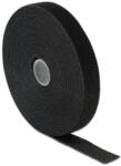 Delock Hook-and-loop fasteners L 10 m x W 20 mm roll black (18716)