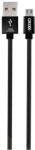 Grixx Cablu date GRIXX Optimum - Micro USB to USB, impletit, lungime 1m - negru (GROSGCAMUSBFBK01) - vexio