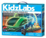 4M Kit experimente KidzLabs - Tren Maglev fosforescent de mare viteza (4M-05545) Jucarii de constructii magnetice
