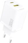 Dudao A27TEU PD 30W GaN USB-A USB-C Wall Charger - White (A27TEU white) - vexio