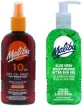 Malibu Barnító Olaj SPF10 200ml + Aloe Napozás Utáni Gél 200ml, 2 db-os szett (020120242022)