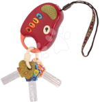 Bam Bam Toys Kľúče k autu FunKeys B-Toys so zvukmi a svetlom červené od 6 mes BTBX1204Z (BTBX1204Z)
