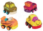 B. Toys Mașinuțe cu mecanism de inerție Wheeee-ls! B-Toys din plastic moale, 4 bucăți, de la 12 luni (BTBX1995Z)
