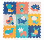Ludi Penové puzzle Zvieratká Animals Foam Pieces Ludi 9 dielov 90x90 cm od 10 mes LU10023 (LU10023)