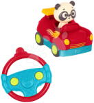 B. Toys Mașinuță cu telecomandă panda Bingo Riding Racers B-Toys cu sunete, roșu-albăstrui, de la 24 de luni (BTBX2318Z)