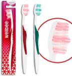 Wellbee Felnőtt fogkefe, Wellbee, közepes, nejlon, 0, 18 mm, kevert színek készlet