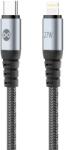 Forever USB-C - Lightning kábel Braix 1m 27W fekete
